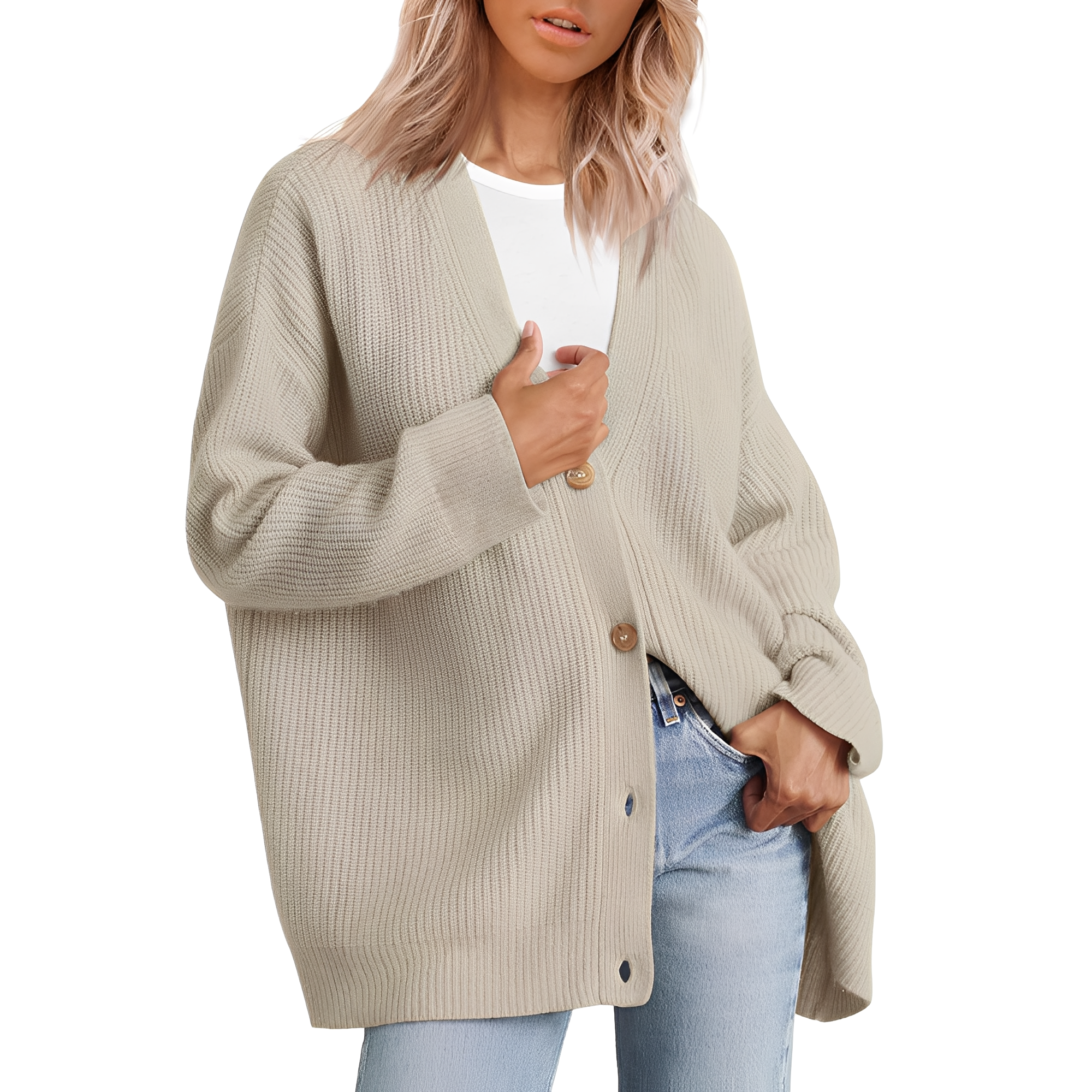 R&B | Lässiger Oversize Cardigan für Frauen