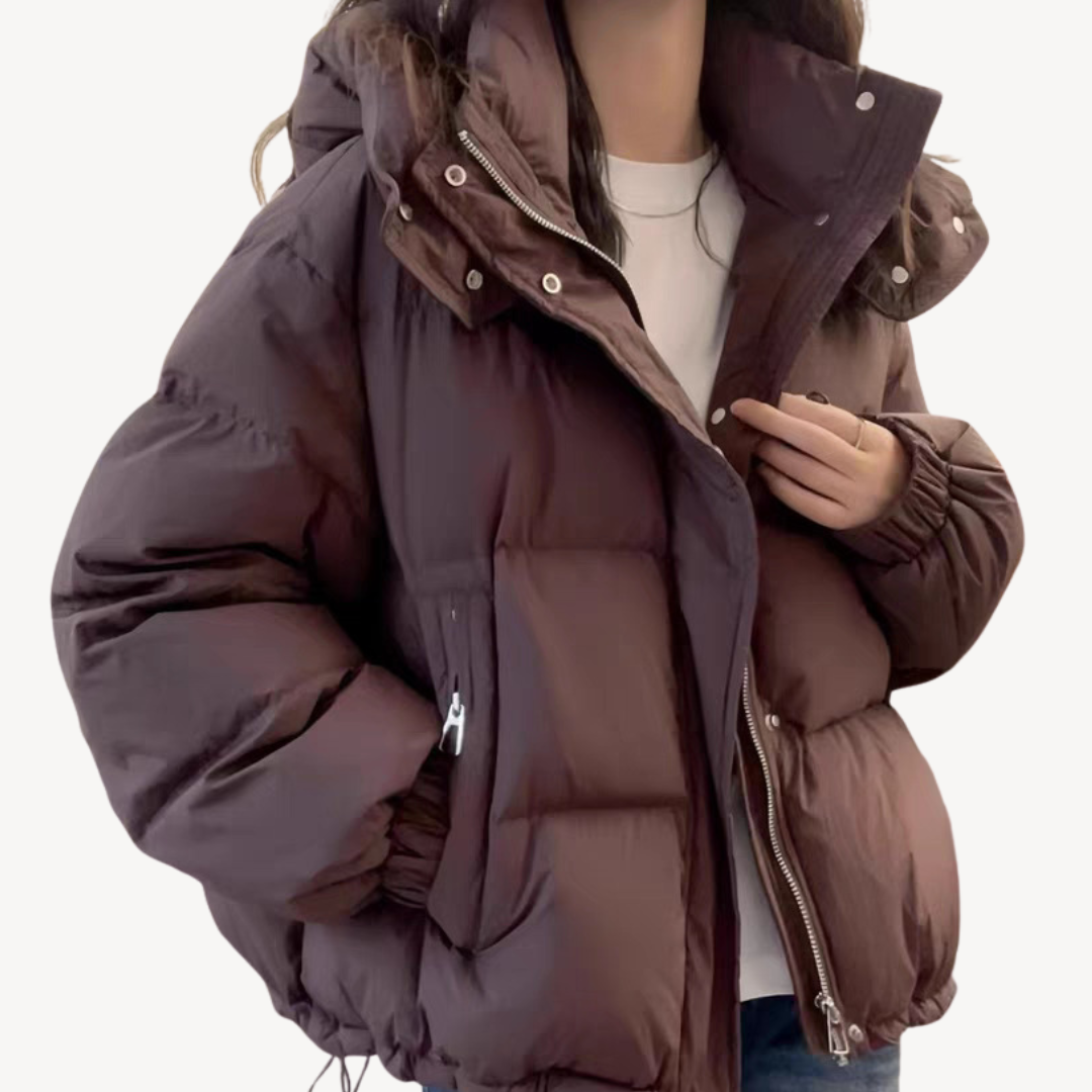 R&B | Pufferjacke mit Kapuze für Damen