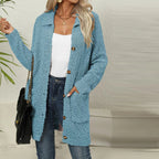 R&B | Einfarbiger Strickjacke