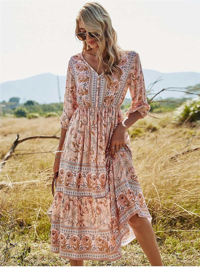 R&B | Stilvolles Boho Sommerkleid