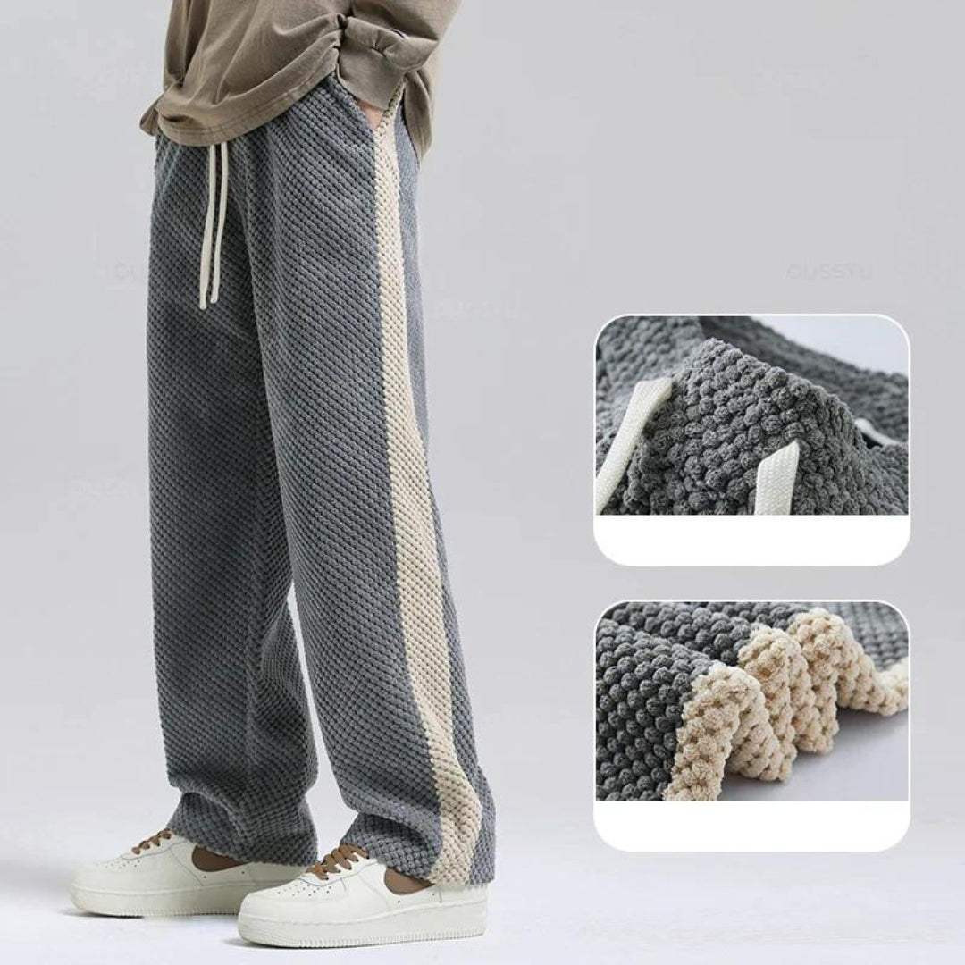 Cord-Jogginghose mit Waffelmuster