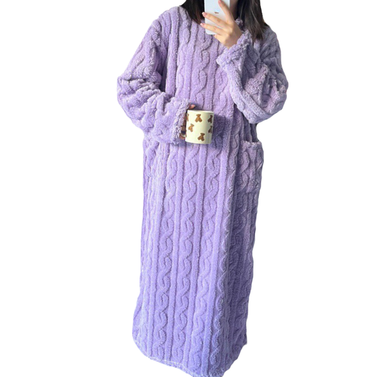 R&B | Winter korallen Samt-Homewear