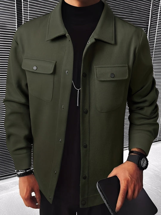R&B | Lässige Karierte Jacke mit Taschen für Herren