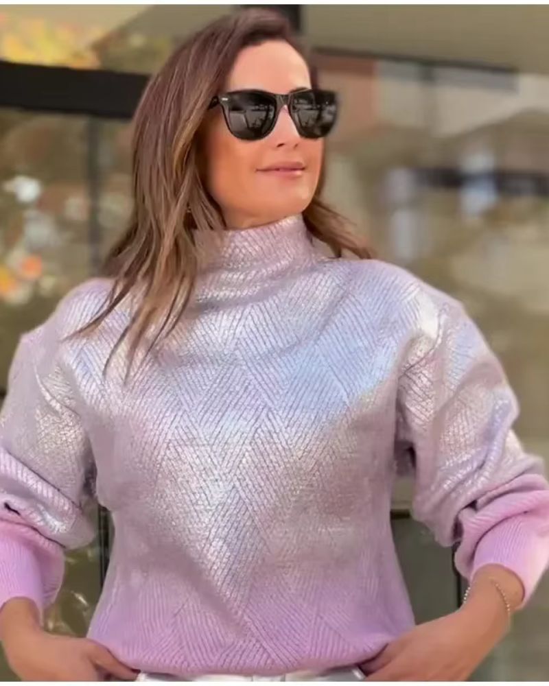 R&B | Funkelnder Gradient Strickpullover