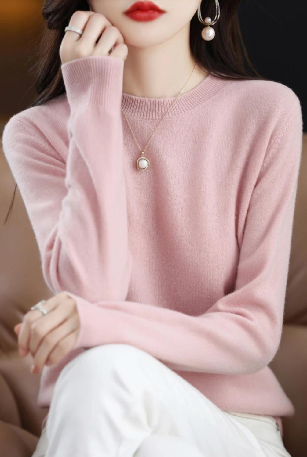 R&B | Pullover - Stylischer weicher Langarm-Strickpullover