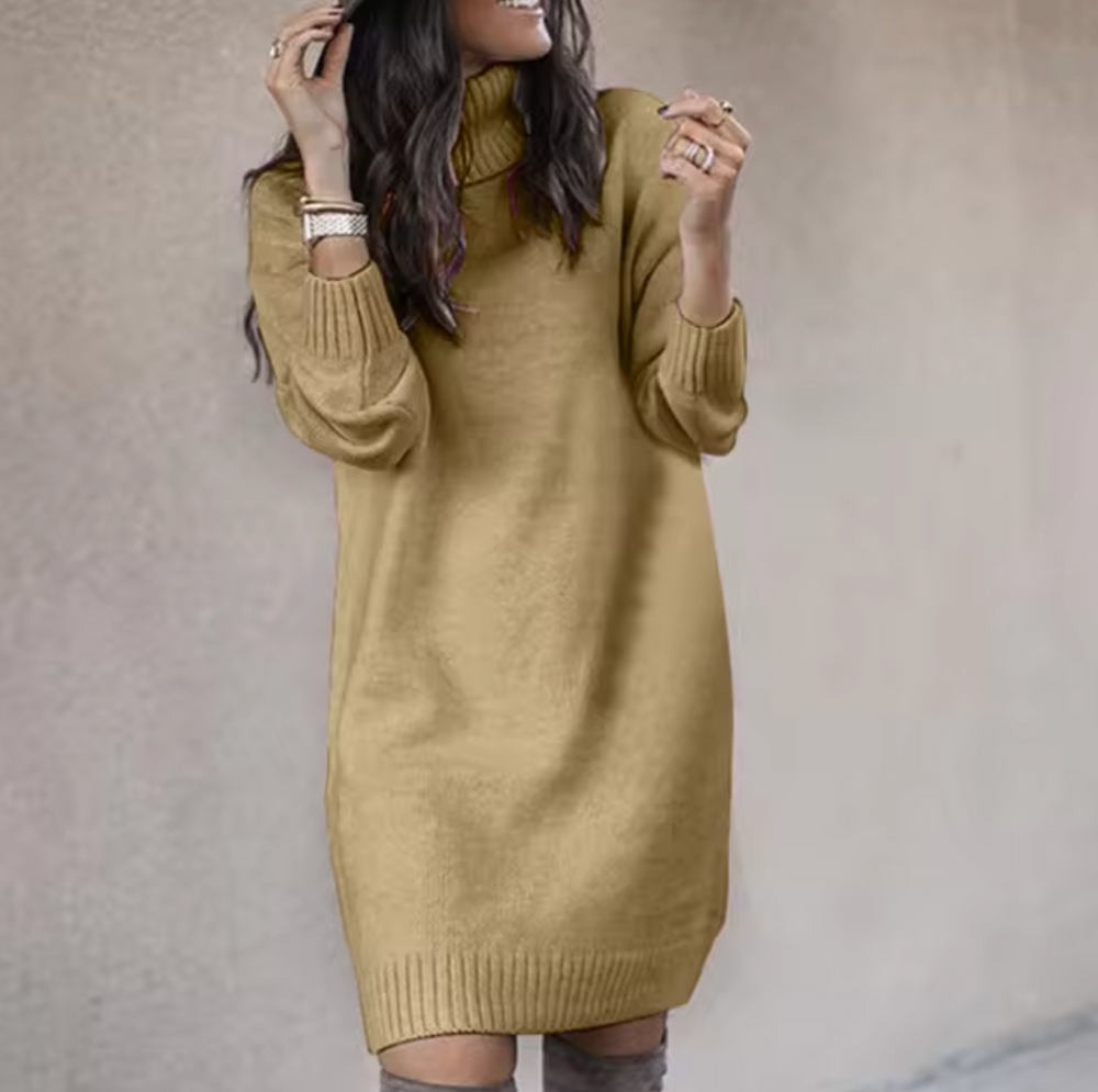 – Lockere Pullover-Kleid