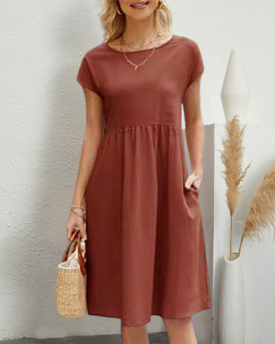 R&B Kleid mit Rundhalsausschnitt