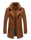 R&B | Stylische Jacke mit doppeltem Kragen für Männer