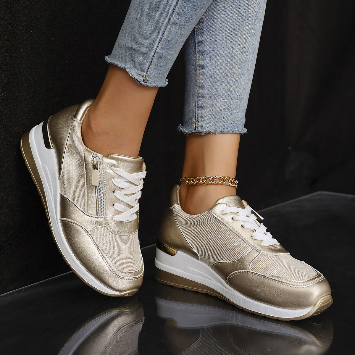 Orthopädische Schuhe mit seitlichem Reißverschluss R&B R&B