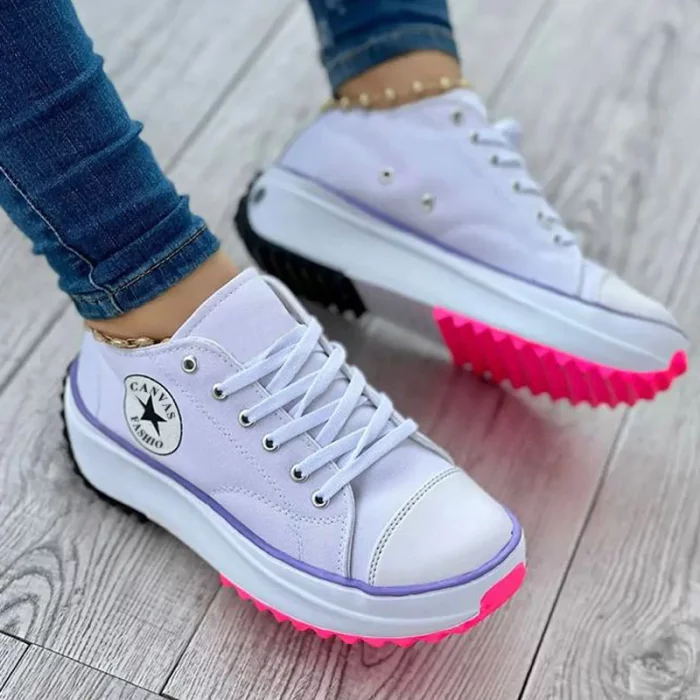 R&B |Bequeme Schnürschuhe mit dicker Sohle