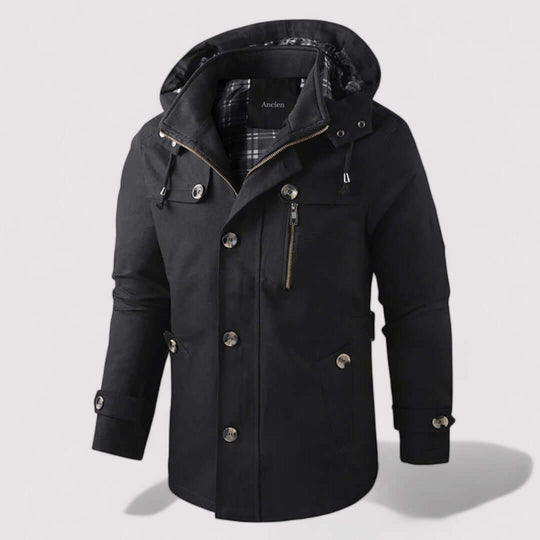 R&B | Herren wasserdichte Winterjacke mit Kapuze