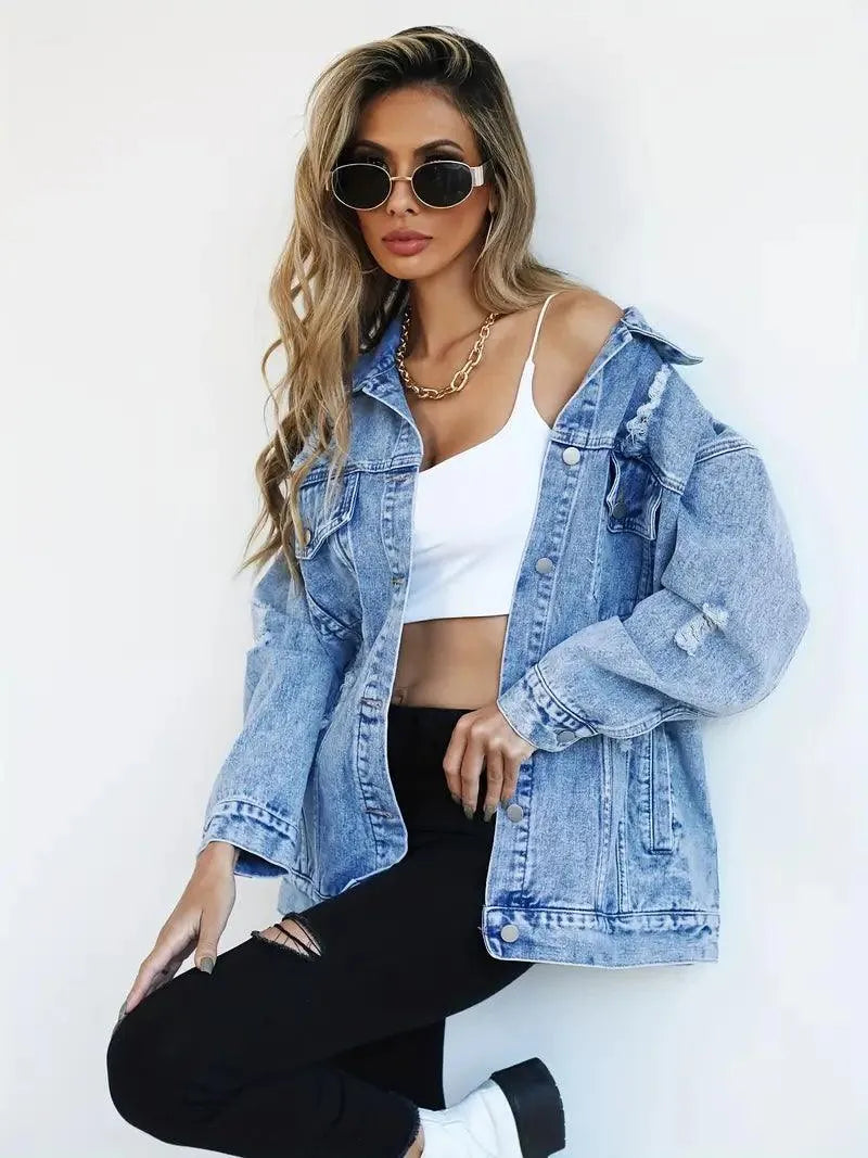 R&B | Oversized Jeansjacke für Damen
