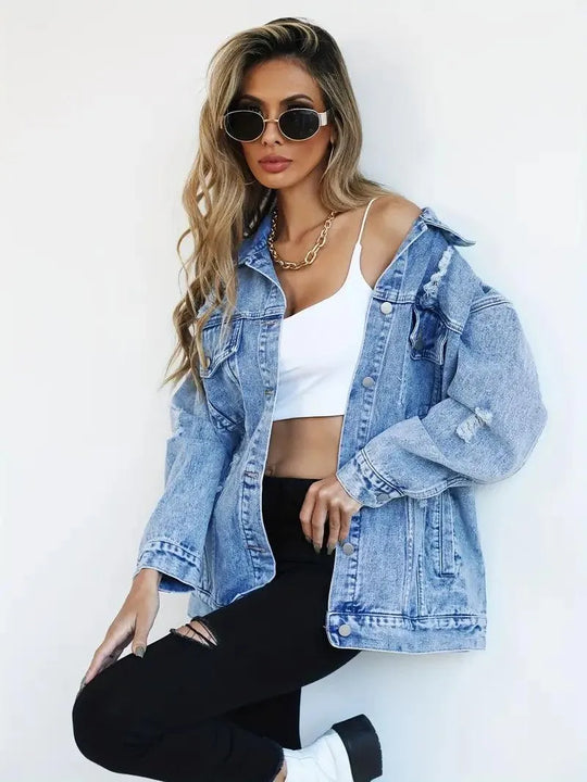 R&B | Oversized Jeansjacke für Damen