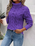 R&B | Zopfmuster Rollkragenpullover Damen
