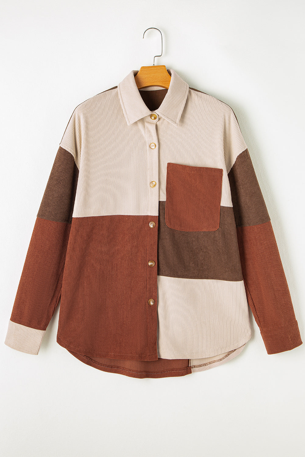R&B | Patchwork Hemdjacke Weich und Trendy Perfekt für Entspannte Tage
