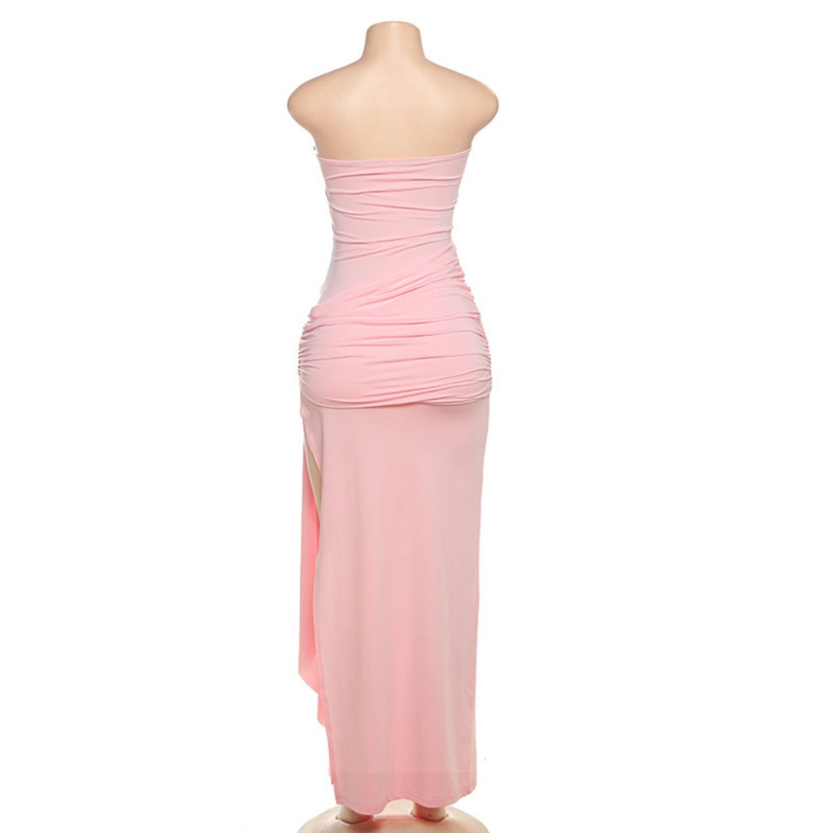 R&B | Rückenfreies Röhrentop-Kleid mit Seitenschlitz