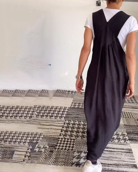 R&B | Kleid Lässig Einfarbig Hosenträger