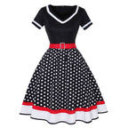 R&B | Vintage Hepburn Polka Dot Kleid