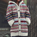 R&B | Warmer Strickcardigan mit Print