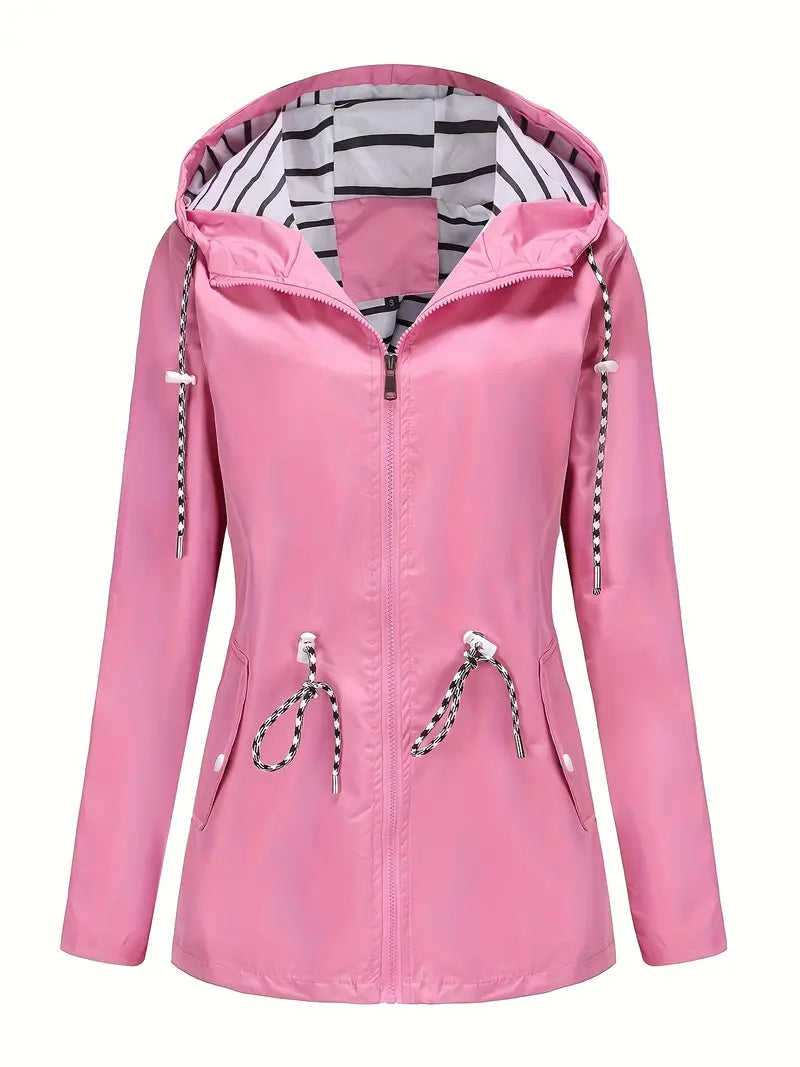 R&B | Regenjacke - Wasserdicht mit Kapuze - Verstellbare Passform - Praktische Taschen