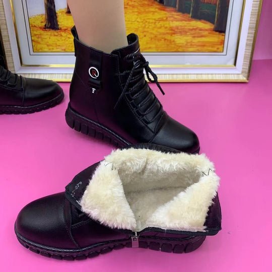 Leder-Winterstiefeletten R&B R&B