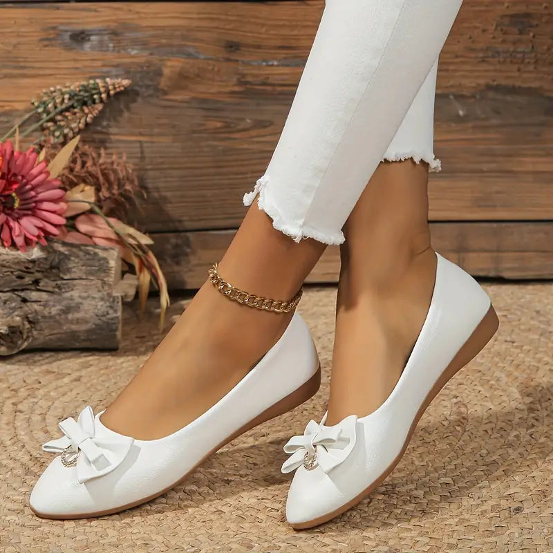 R&B | Damen Schicke Schleifen Puppe Schuhe Elegant