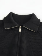 R&B | Strickjacke mit Reißverschluss und Hohem Kragen Weich und Komfortabel Acryl