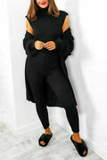 R&B | 3-Teiliges Strick-Loungewear