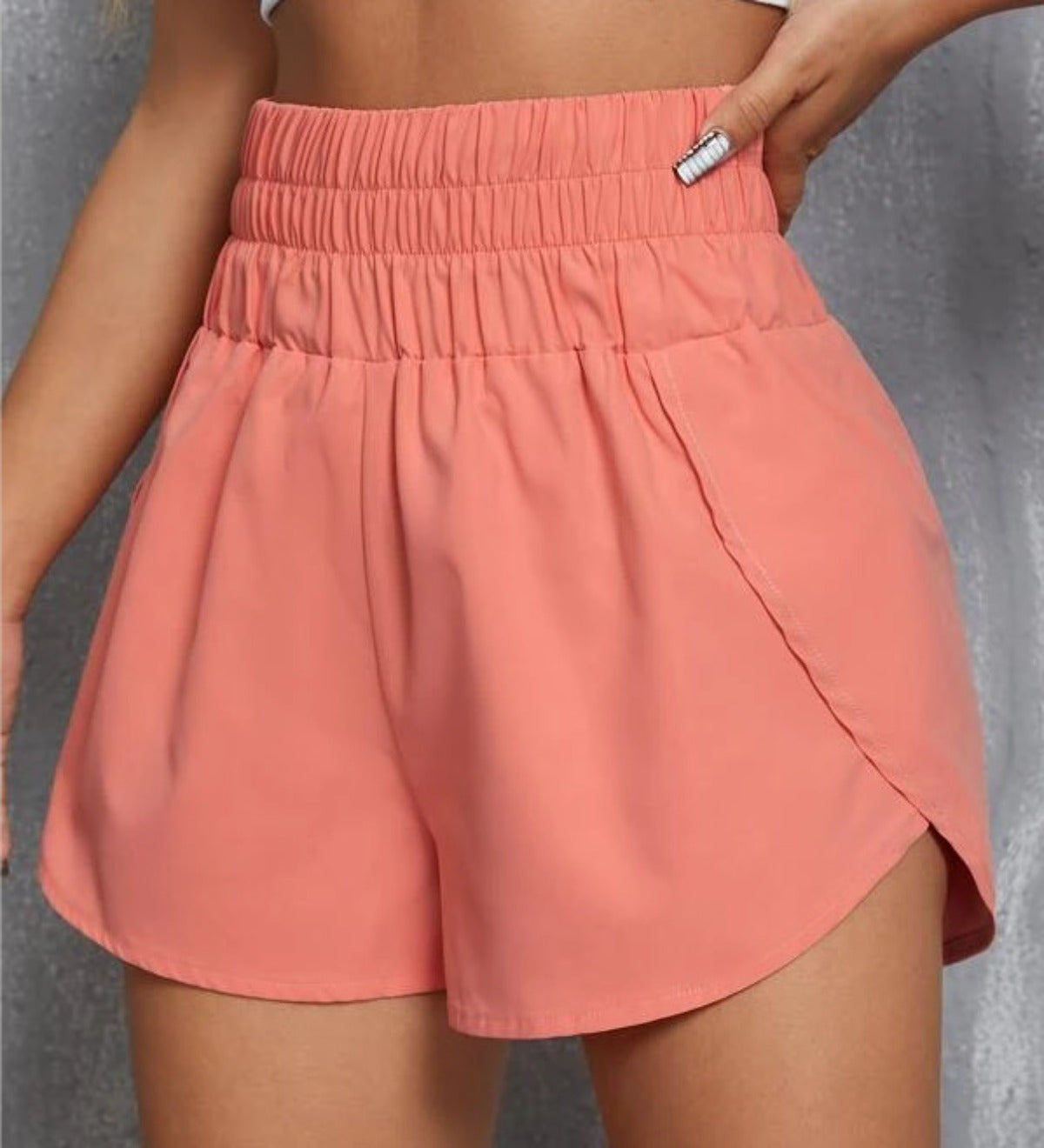 R&B | Lockere Sportshorts mit hoher Taille