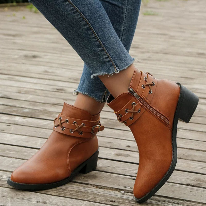 Vintage Spitzenschuh Stiefel R&B