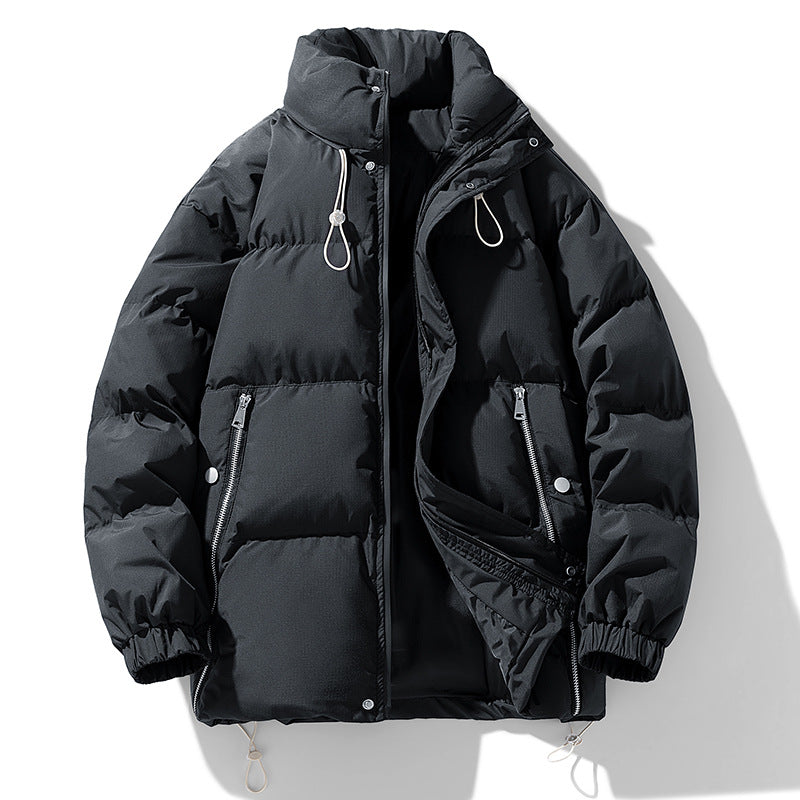 R&B | Herren Winterjacke Aus Baumwolle mit Stehkragen – Warm und Gefüttert, In Übergröße