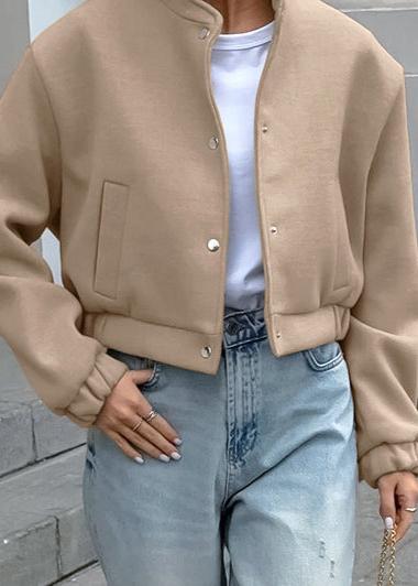 R&B | Luxuriöse Wollflugjacke - Khaki