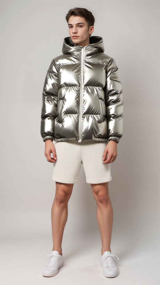 R&B | Gepolsterte Winterjacke mit Kapuze Polyester Warm und Wasserabweisend