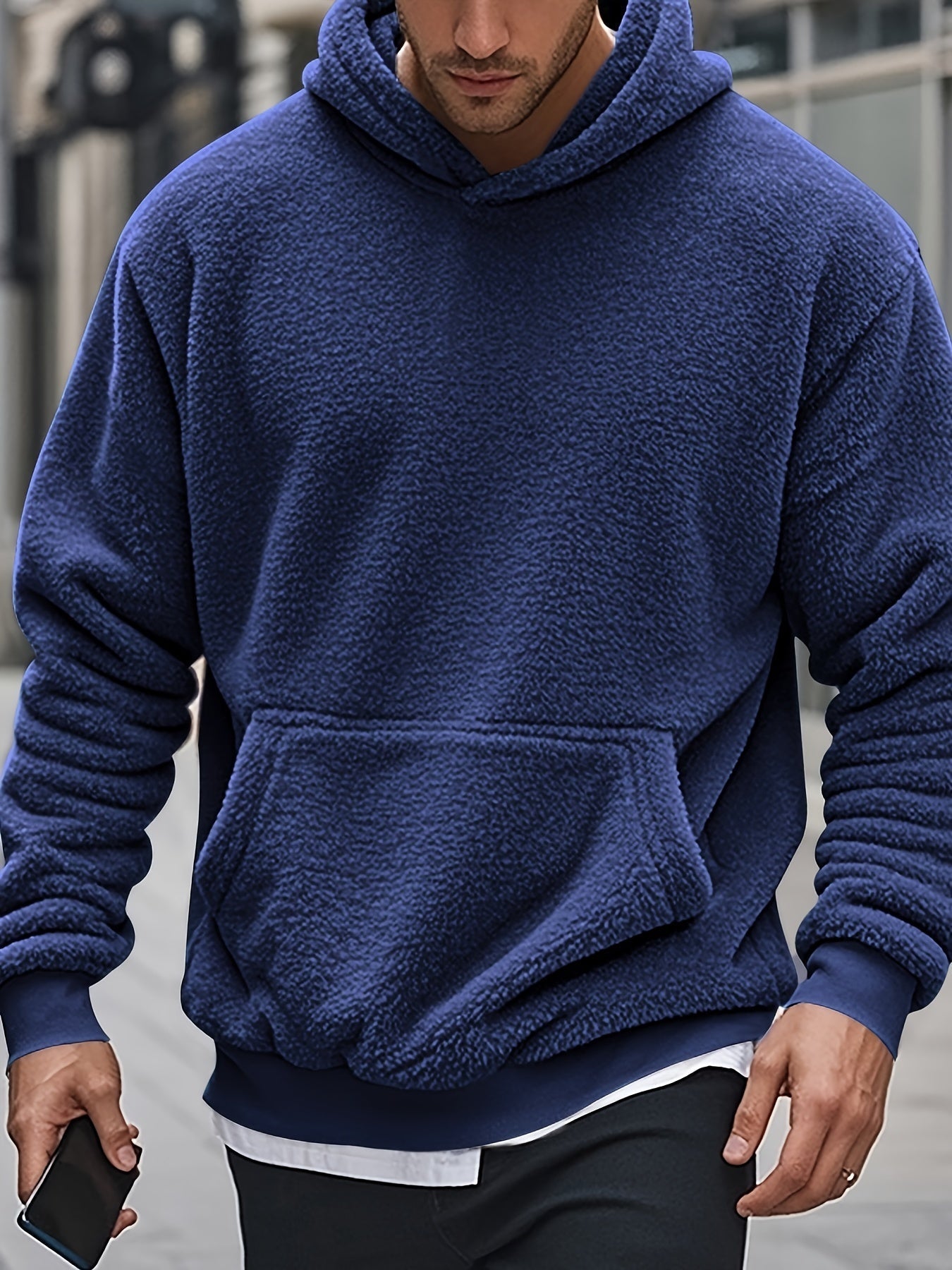 R&B | Weiche Fleece-hoodie Polyester Komfort und Stil