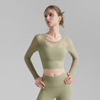 R&B | Fake zwei sexy Mesh-Yoga-Kleidung