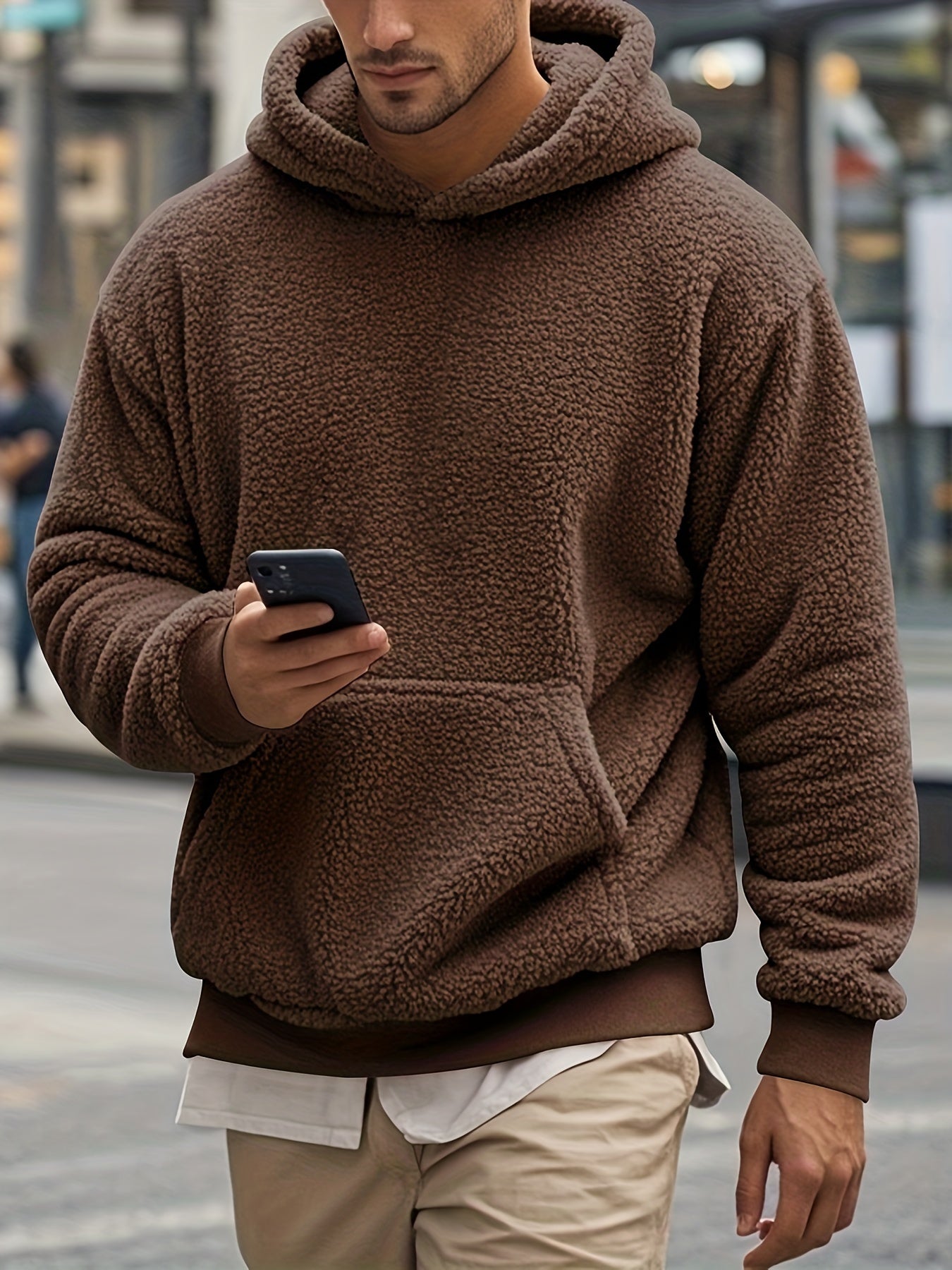 R&B | Weiche Fleece-hoodie Polyester Komfort und Stil