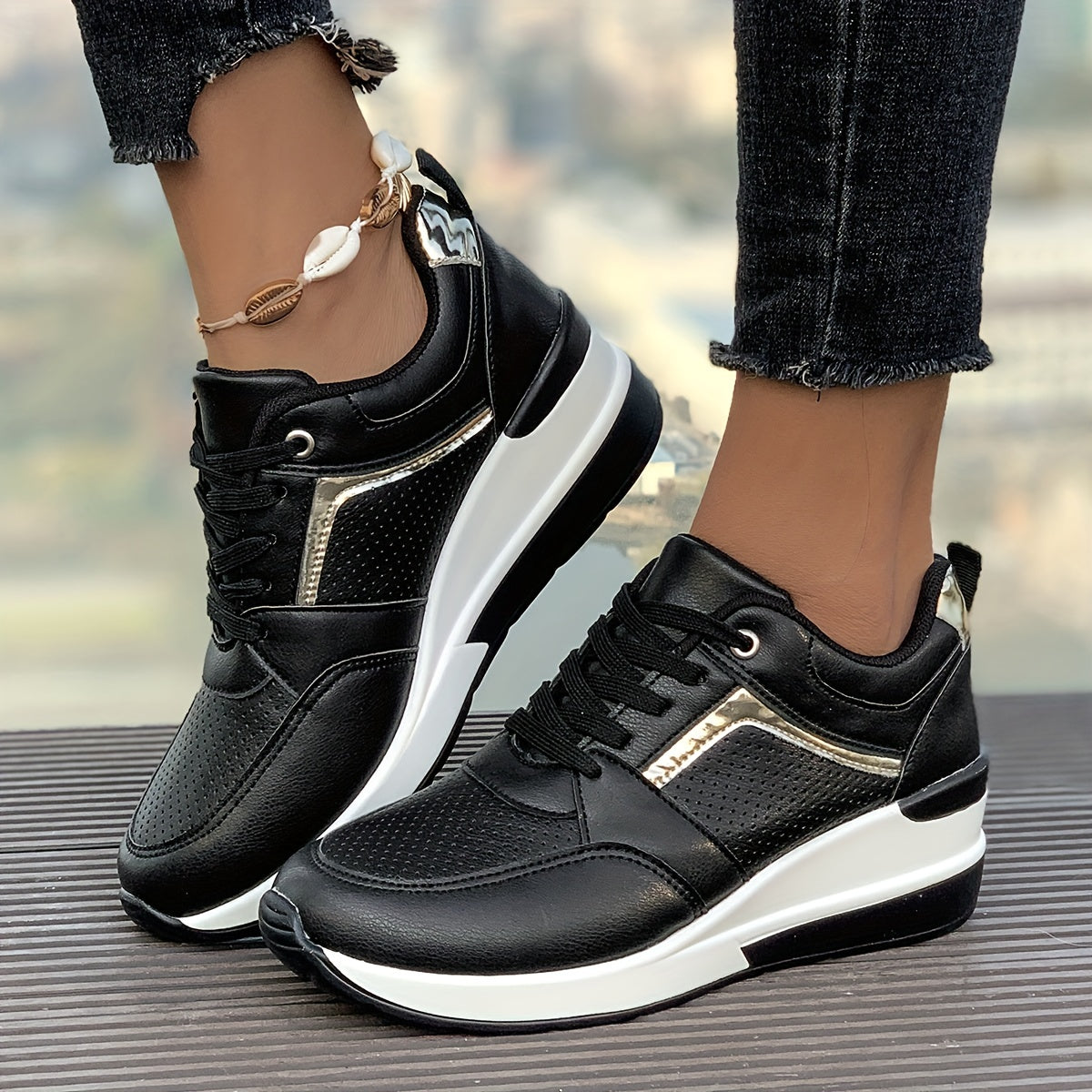 R&B | Einfarbige Sneaker Für Damen Ideal Für Den Alltag