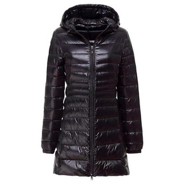 R&B | Damen Leichte Lange Daunenjacke