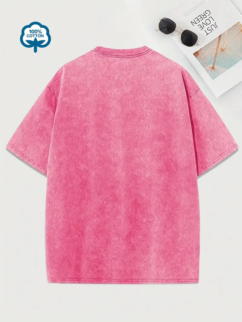 R&B | Baumwoll-T-Shirt mit Rundhalsausschnitt