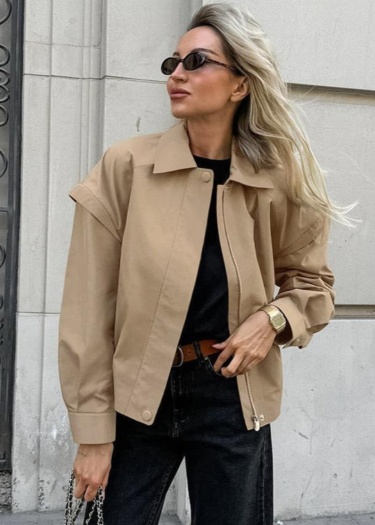 R&B | Französische Revers Bomberjacke – Müheloser Stil für jeden Tag
