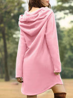R&B | Kapuzenpullover Kleid mit Kapuze und Kängurutasche