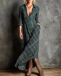 R&B | Kleid mit Revers und Karomuster