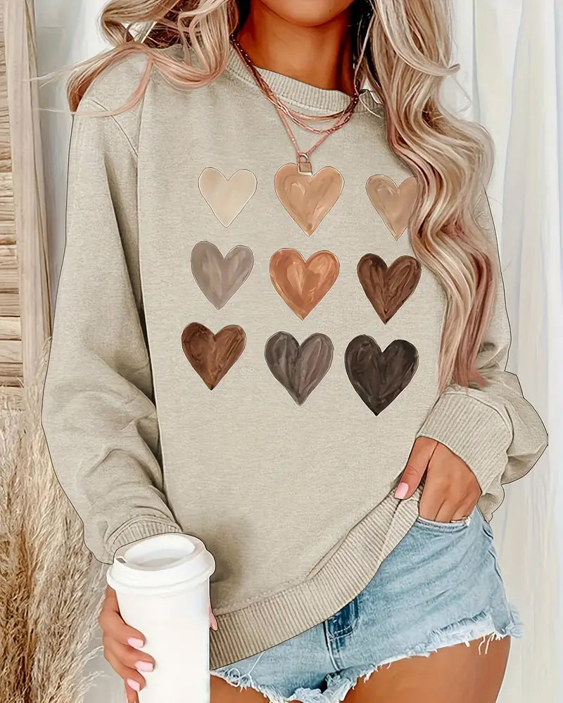 R&B | Buntes Herzförmiges Pullover