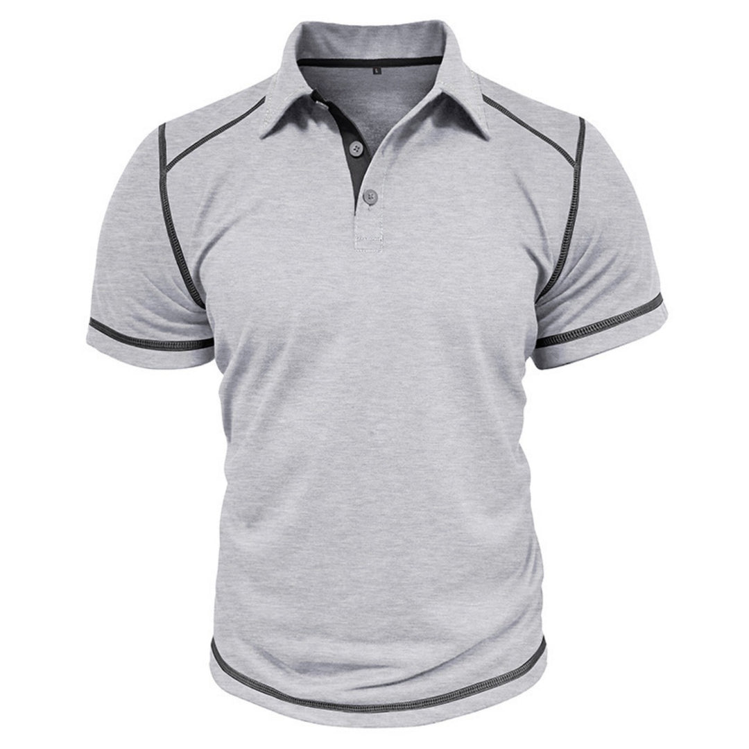R&B | Kurzärmeliges Poloshirt zum Spleißen