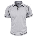 R&B | Kurzärmeliges Poloshirt zum Spleißen