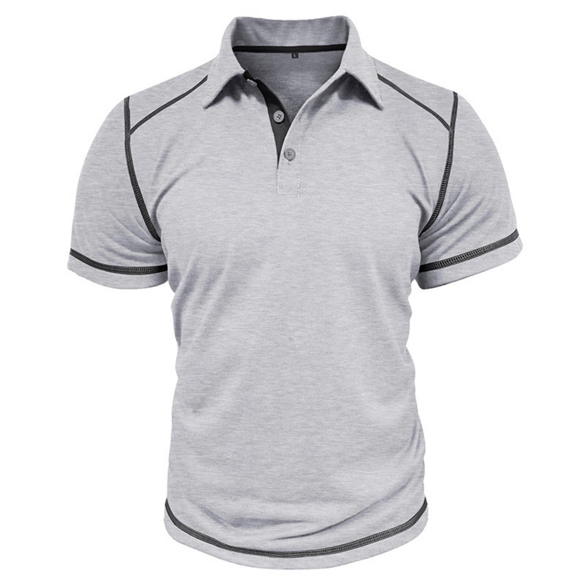 R&B | Kurzärmeliges Poloshirt zum Spleißen