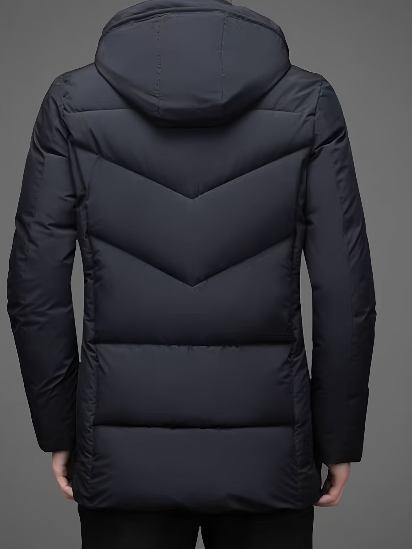 R&B | Warme Pufferjacke mit Kapuze Polyester Stil und Schutz