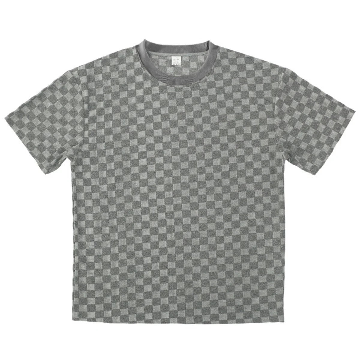 R&B | Schachbrettmuster Kurzarm-Shorts-Set