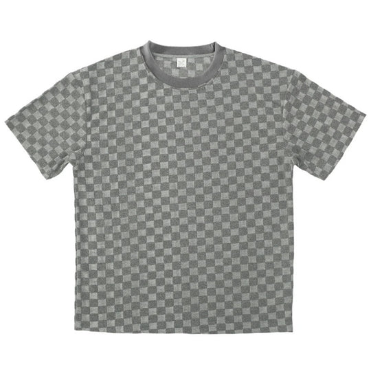 R&B | Schachbrettmuster Kurzarm-Shorts-Set