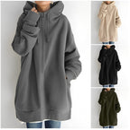 R&B | Fleece-Hoodie mit Reißverschluss
